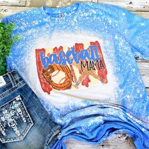 Baseball Mama Bleached Tee